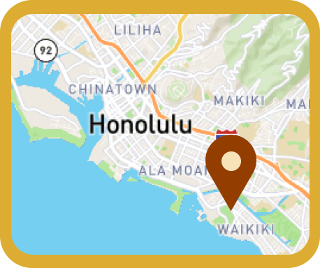 map of honolulu